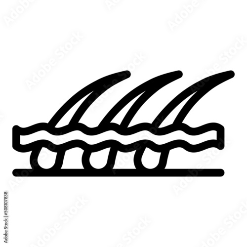 Wax hair removal icon outline vector. Candle cream. Aroma depilation