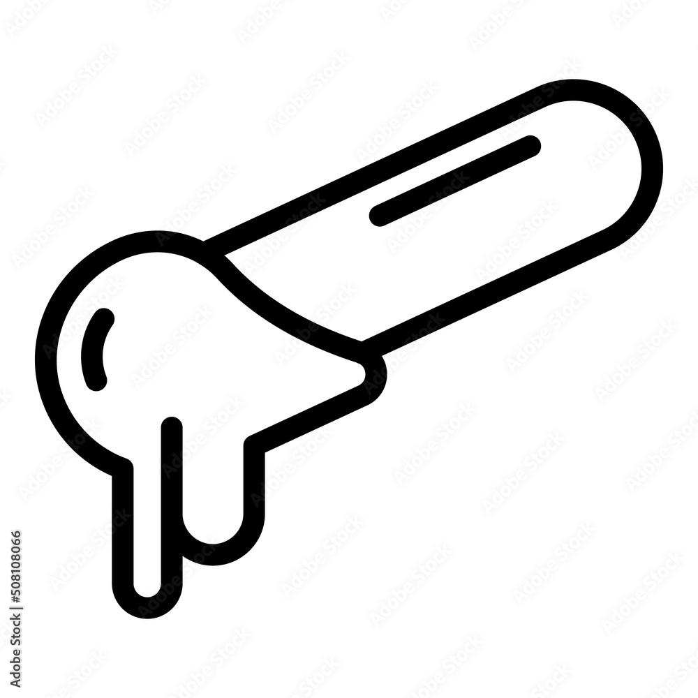 Stick honey wax icon outline vector. Candle hair. Depilation aroma Stick honey wax icon outline vector. Candle hair. Depilation aroma