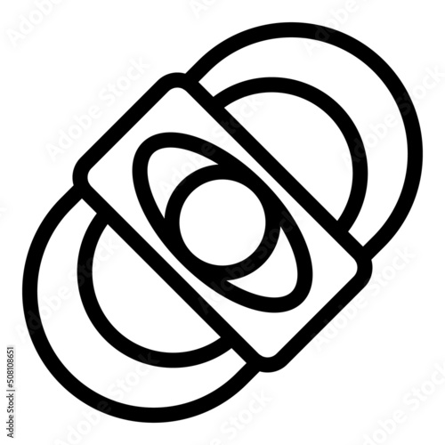 Cigar cutter icon outline vector. Smoke filter. Nicotine pipe