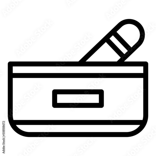 Ashtray icon outline vector. Cigar tobacco. Smoker vape