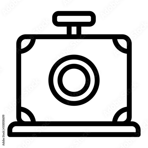Table cigar cutter icon outline vector. Cigarette tobacco. Leaf drink