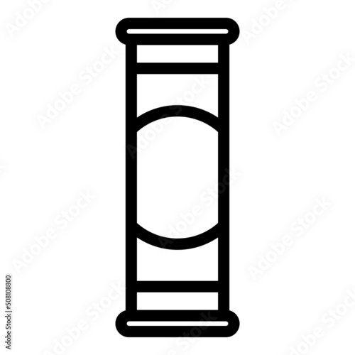 Cigar tube box icon outline vector. Smoker vape. Burn pack