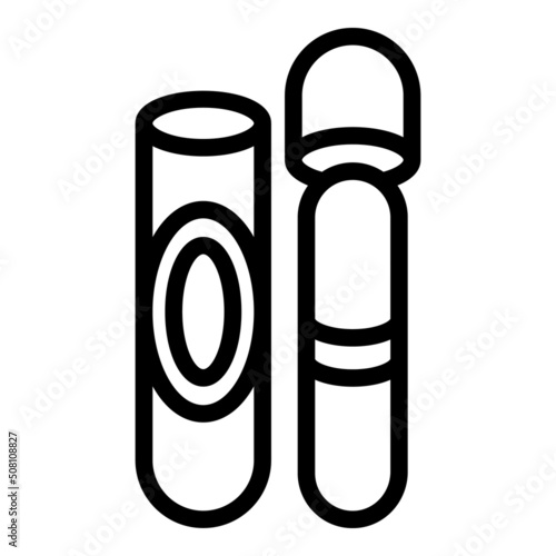 Cuban cigar icon outline vector. Cigarette tobacco. Vape pipe