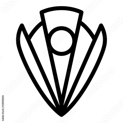 Steel cigar cutter icon outline vector. Leaf filter. Smoker filter