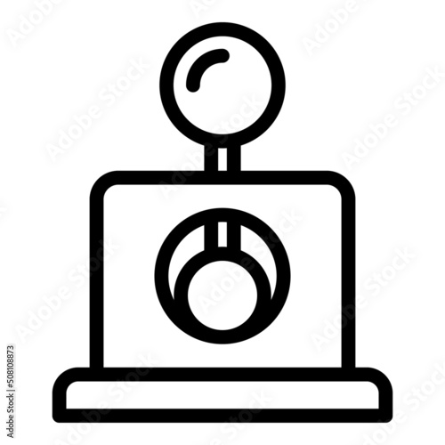 Stand cigar cutter icon outline vector. Smoke filter. Smoker health
