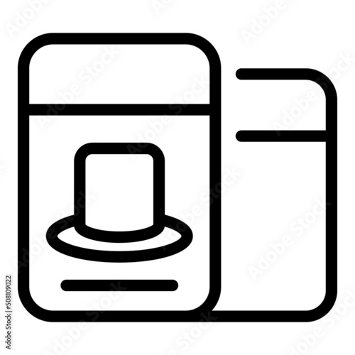 New cigar lighter icon outline vector. Smoke filter. Pipe health