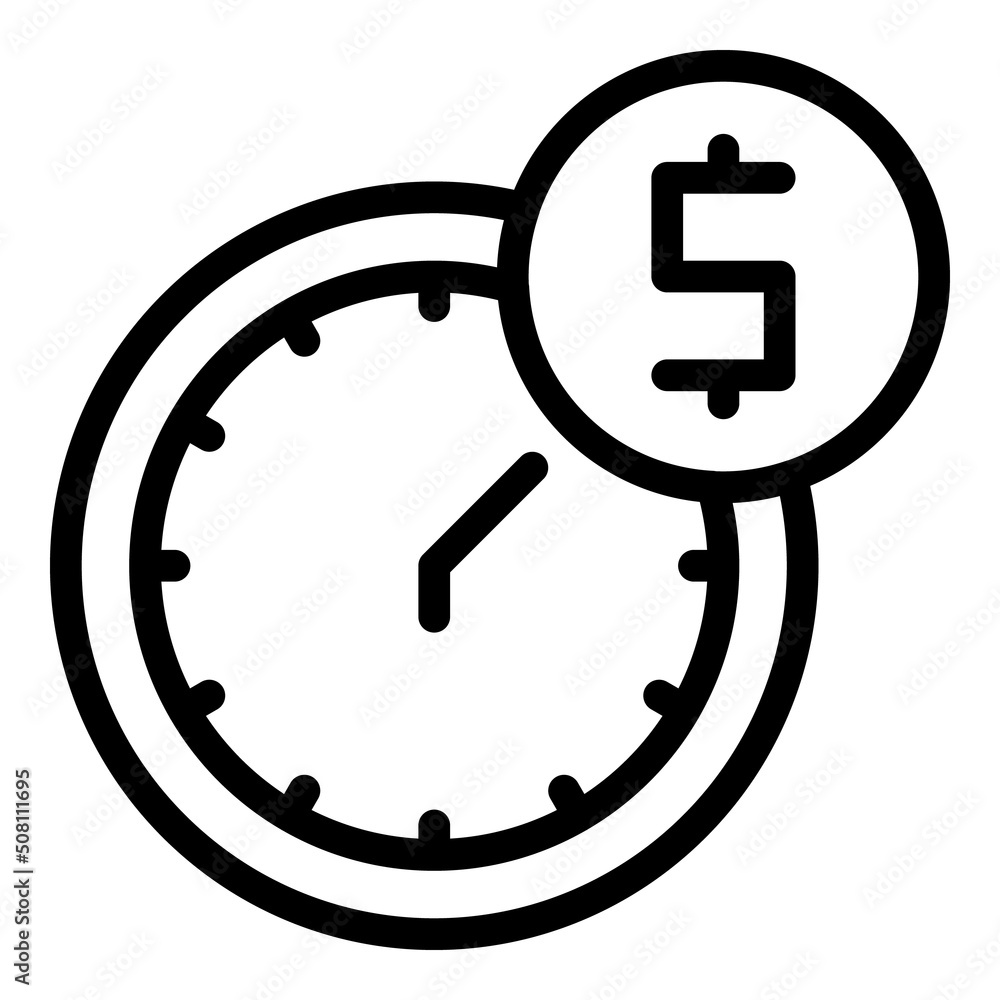 Online money icon outline vector. Making business. Happy bank Online money icon outline vector. Making business. Happy bank