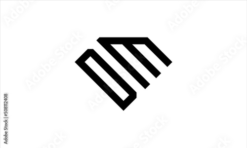 DM Logo. DM Diamond logo design vector illustration