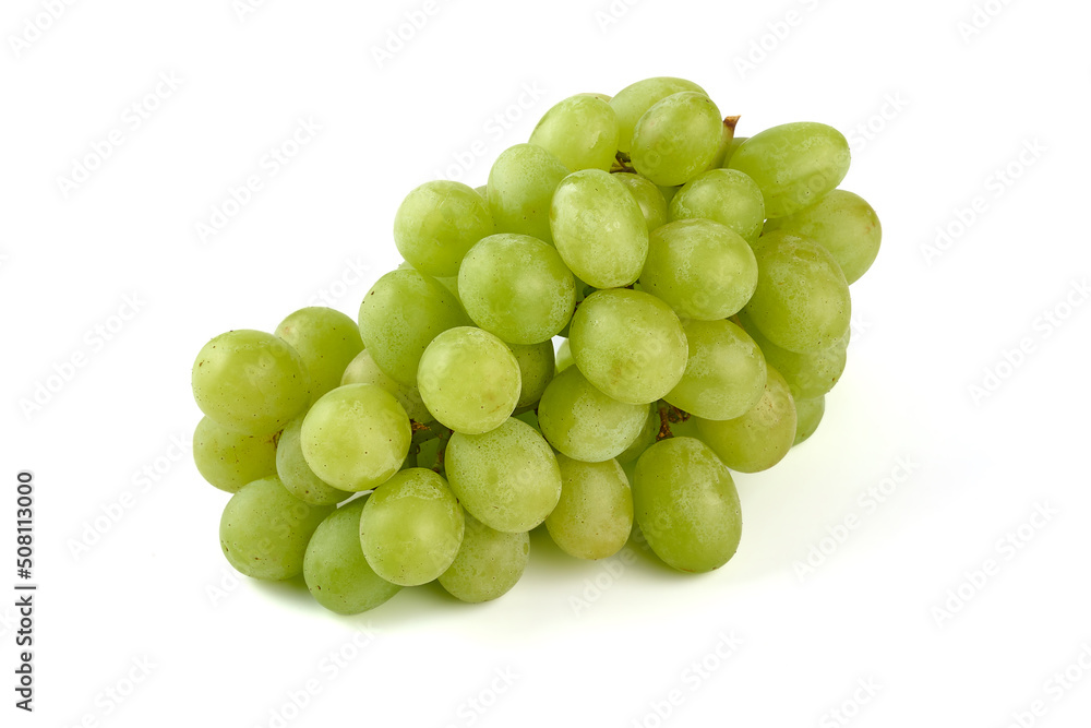 Fresh green grape, isolated on white background. High resolution image. Fresh green grape, isolated on white background. High resolution image.
