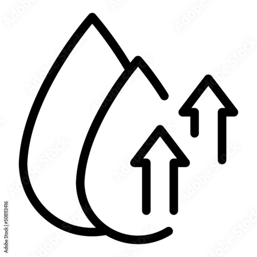 Water energy icon outline vector. Metabolic diet. Food system