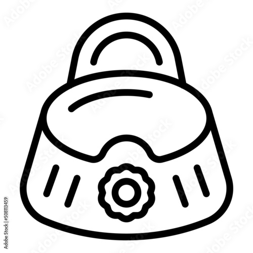 Baby wc seat icon outline vector. Infant care. Child mom
