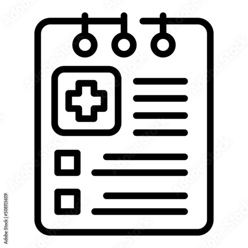 Baby health card icon outline vector. Infant care. Nurse feed