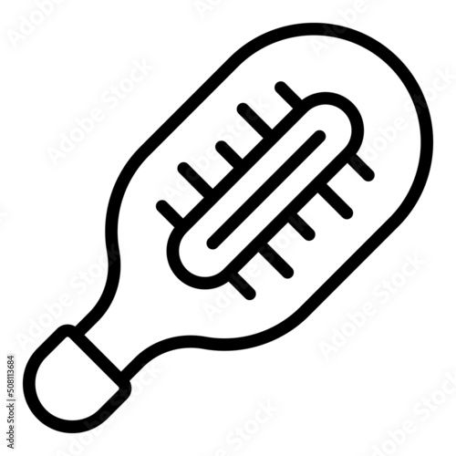 Baby thermometer icon outline vector. Newborn care. Health mom