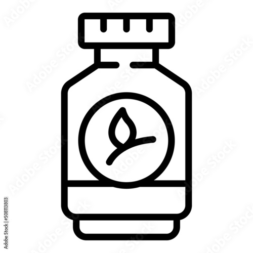 Plant vitamin jar icon outline vector. Infant baby. Nurse birth