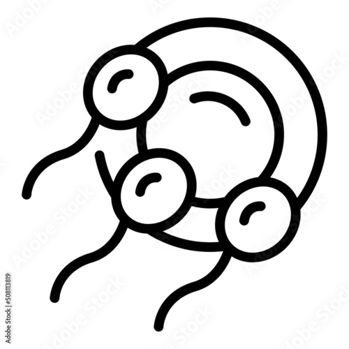 Woman fertilization icon outline vector. Infant care. Newborn child
