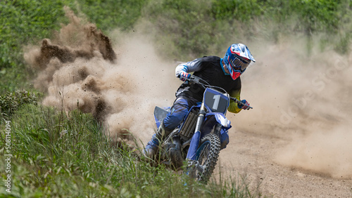 motocross rider on a motorcycle