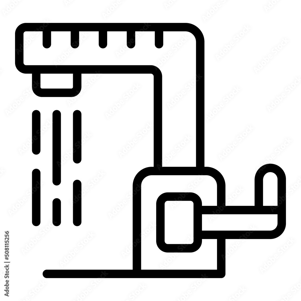 Kitchen water tap icon outline vector. Delivery service. Bottle company Kitchen water tap icon outline vector. Delivery service. Bottle company