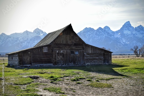 barn in the mountains