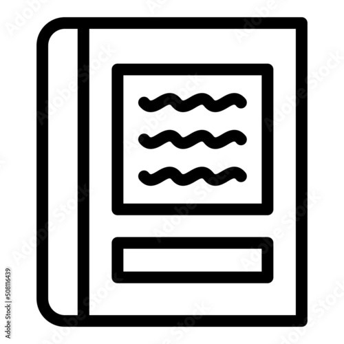 Textbook oratory icon outline vector. Speach election. Rhetoric speech