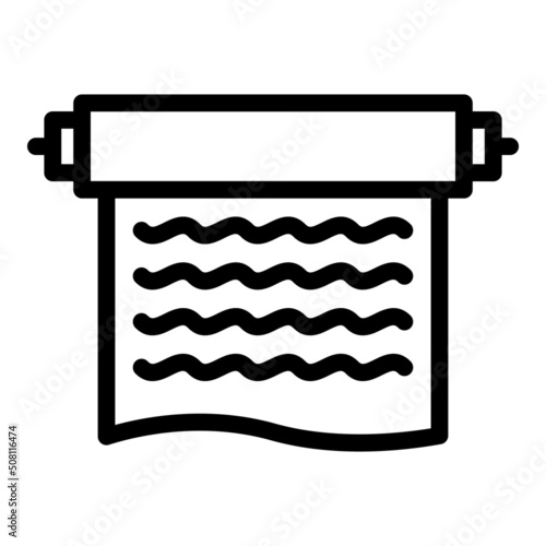 Paper speech icon outline vector. Rhetoric election. Oratory speach