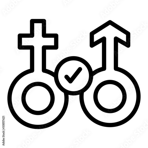 Gender contraception icon outline vector. Advice health. Condom female