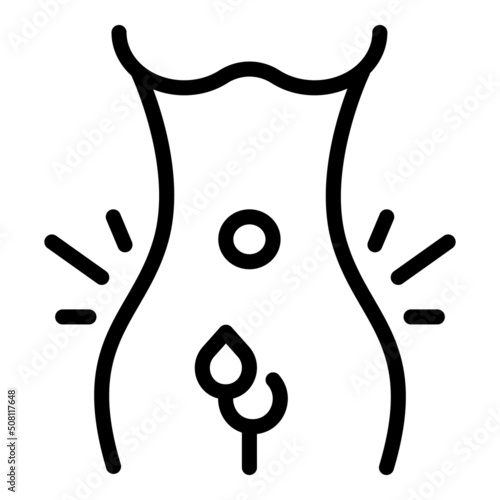 Female sex health icon outline vector. Sexual education. Gender advice