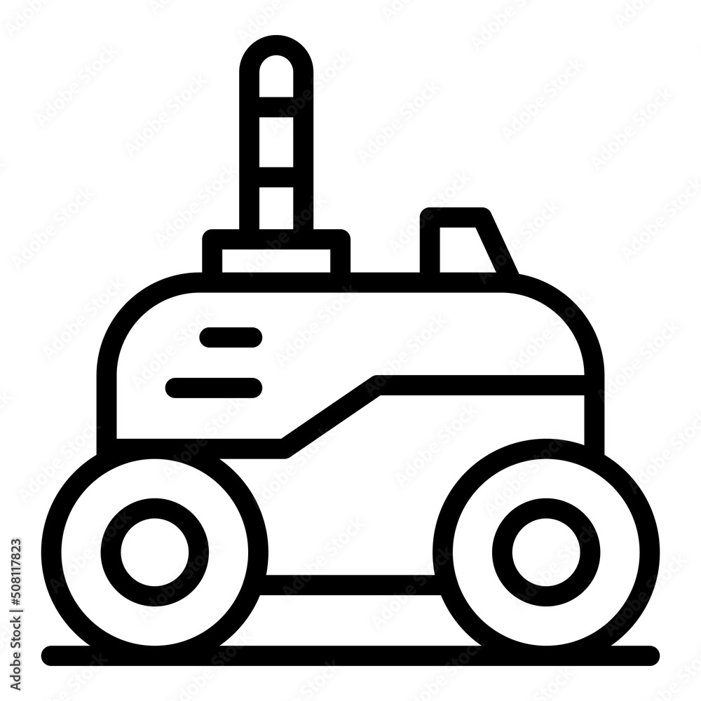 Wireless robot car icon outline vector. Cute toy. Ai android Wireless robot car icon outline vector. Cute toy. Ai android