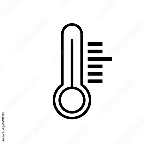 Termometr, temperatura,   ikona wektorowa