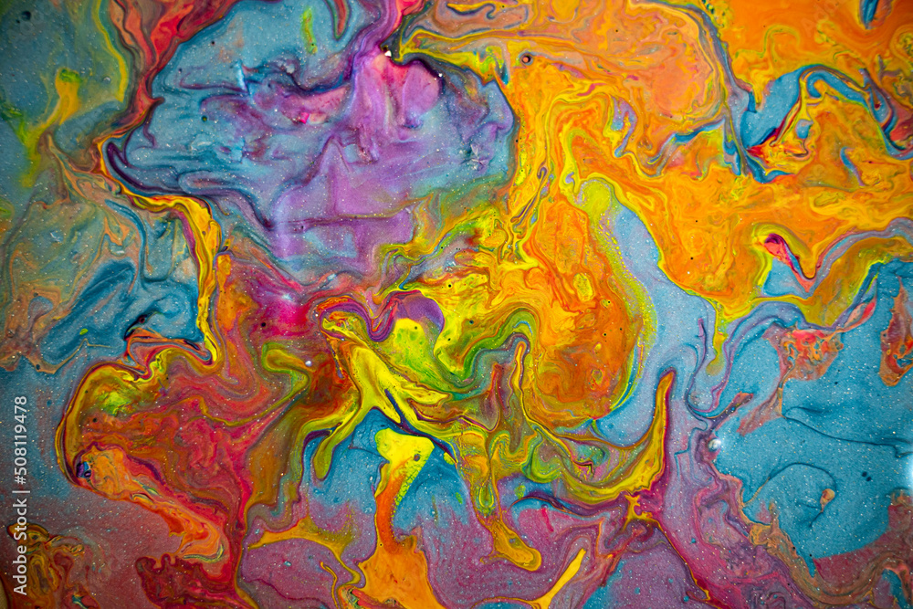 Texture created with paint of vibrant and diverse colors that create an ideal chromatic mix for textures and backgrounds and applications in graphic design Texture created with paint of vibrant and diverse colors that create an ideal chromatic mix for textures and backgrounds and applications in graphic design