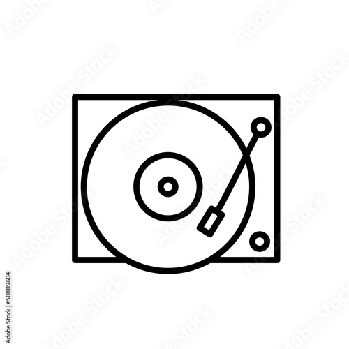 adapter, gramofon - ikona