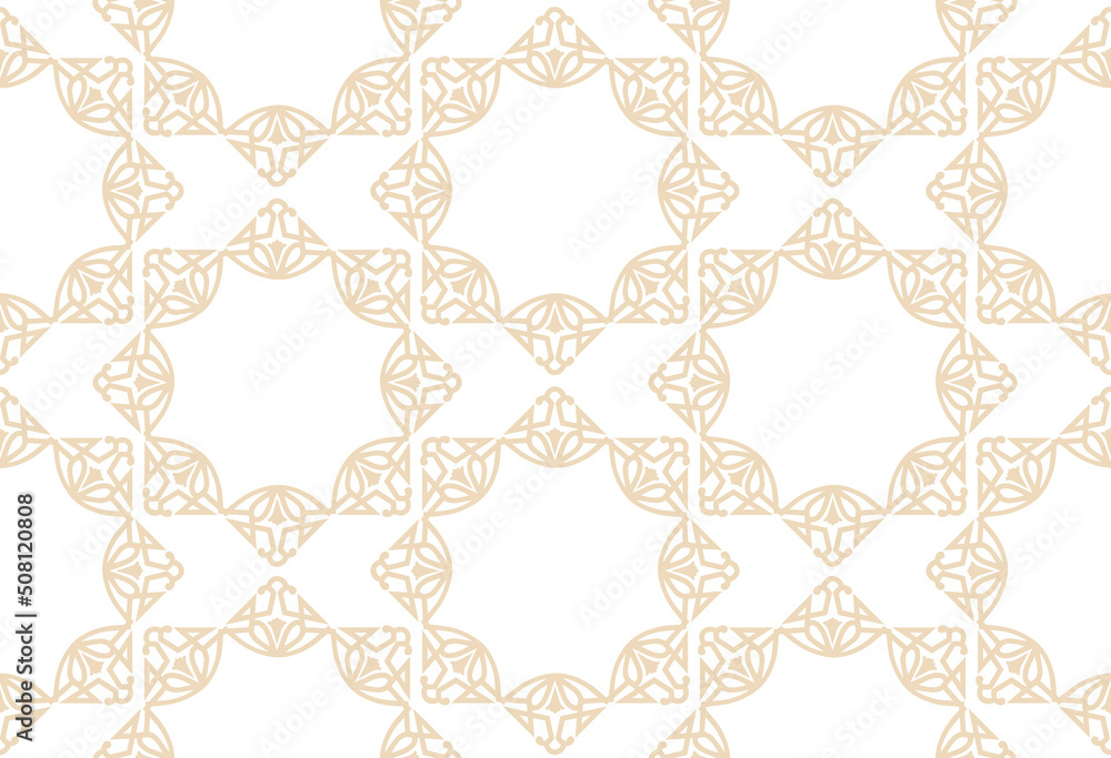 Abstract seamless pattern. Mosaic floral diagonal tile ornamental background. Muslim line ornament in arab orient style Abstract seamless pattern. Mosaic floral diagonal tile ornamental background. Muslim line ornament in arab orient style