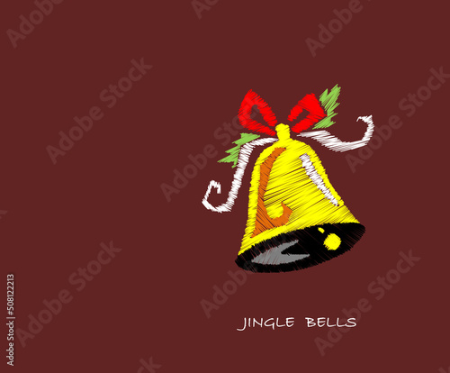 christmas bell with bells,jingle bells,merry christmas,happy new year