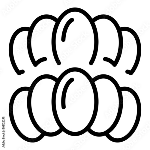 Food egg icon outline vector. Austrian cuisine. Restaurant vienna