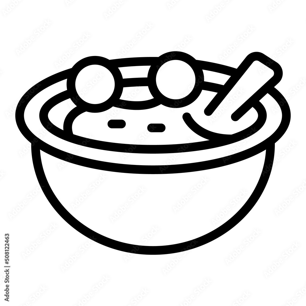 Soup food icon outline vector. Austrian cuisine. Beverage cuisine Soup food icon outline vector. Austrian cuisine. Beverage cuisine