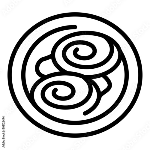 Food cuisine icon outline vector. Austria beverage. Bread pot