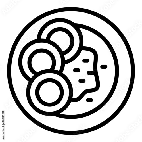 Austrian cuisine icon outline vector. Austria food. Restaurant potato