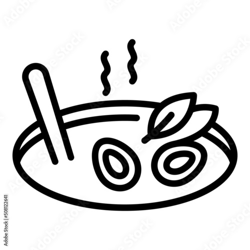 Azerbaijan cuisine icon outline vector. Arabian food. Dish meal