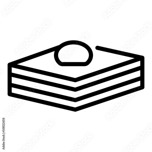 Azerbaijan baklava icon outline vector. Meal dish. Food cuisine