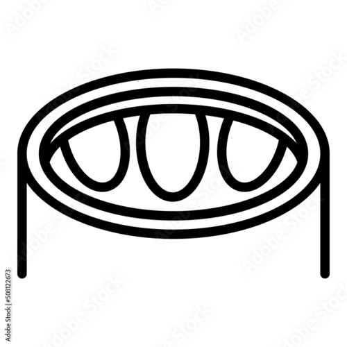 Food cuisine icon outline vector. Azerbaijan pilaf. Meal dish