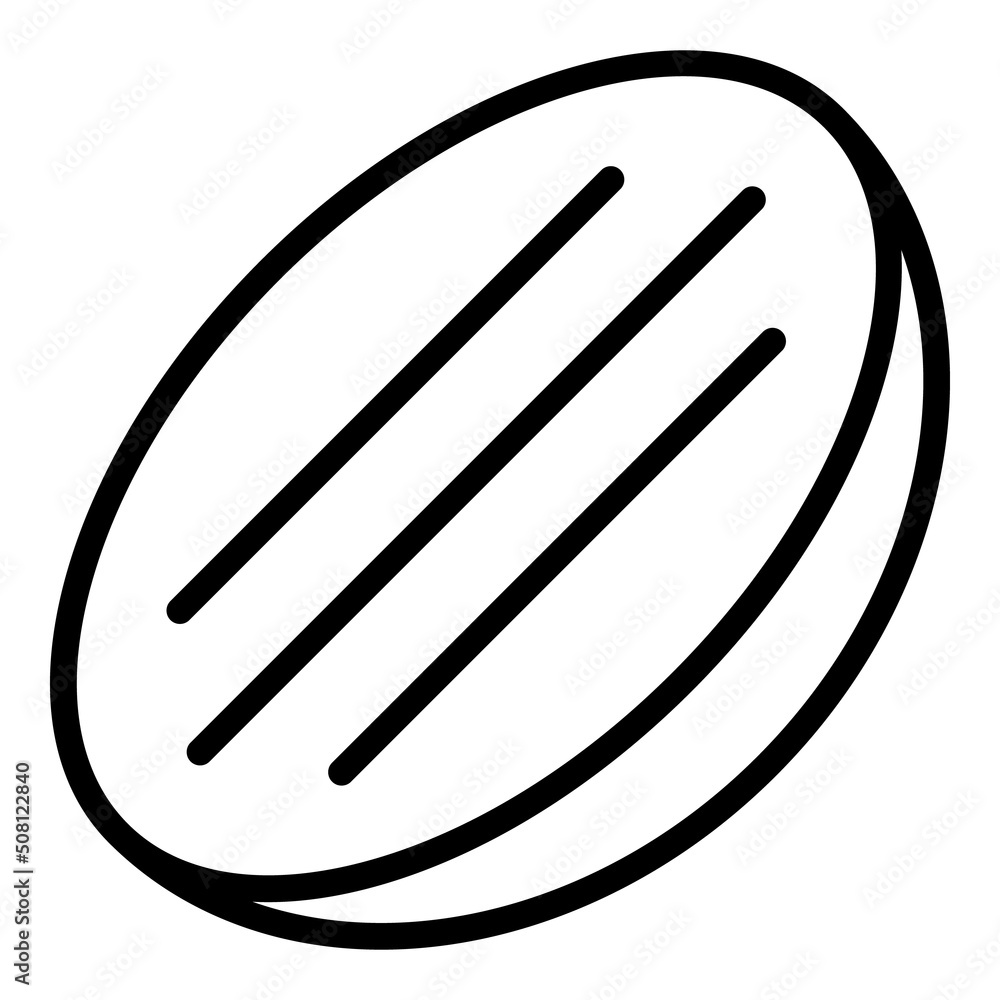 Food bun icon outline vector. Arabian cuisine. Meal dish Food bun icon outline vector. Arabian cuisine. Meal dish