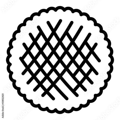 Bakery icon outline vector. Azerbaijan food. Arabian dish