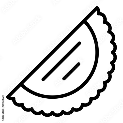 Azerbaijan cuisine icon outline vector. Food baklava. Meal dish