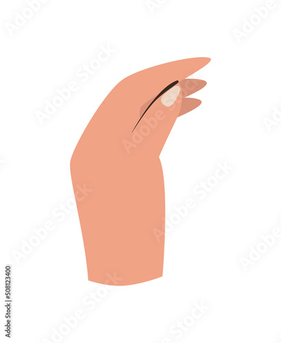 flat hand icon