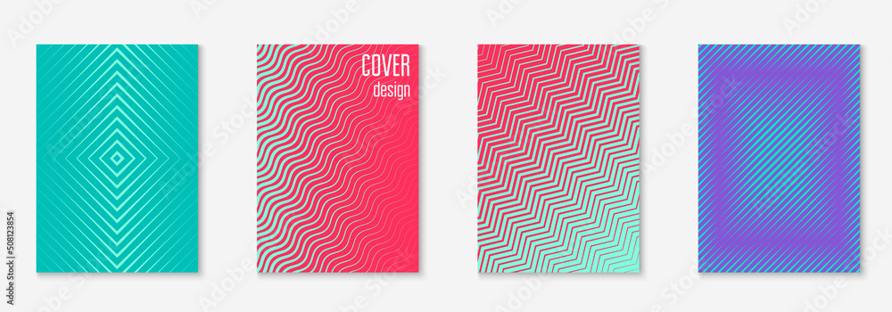 Line geometric elements on minimalist trendy cover template. Line geometric elements on minimalist trendy cover template.