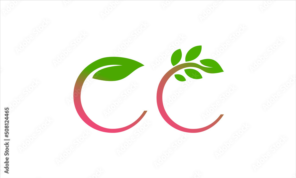 Leaf logo. Letter C creative leaf Logo Design Template Leaf logo. Letter C creative leaf Logo Design Template