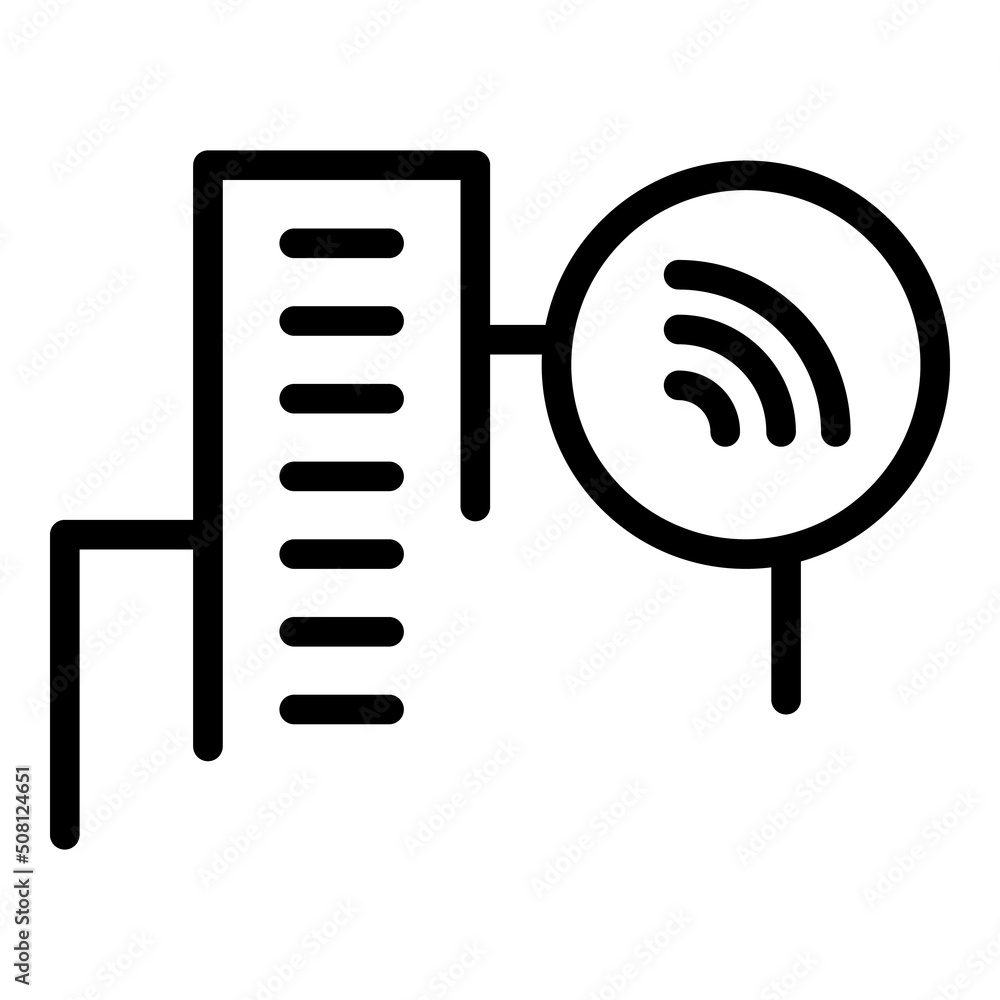 Wifi network icon outline vector. Computer stay. Work video Wifi network icon outline vector. Computer stay. Work video