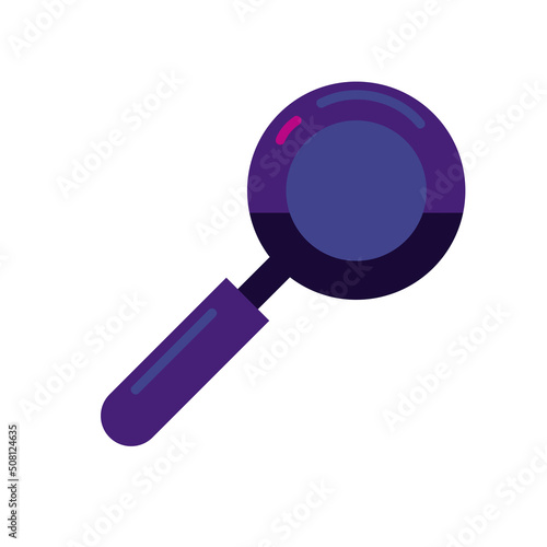 flat purple loupe design