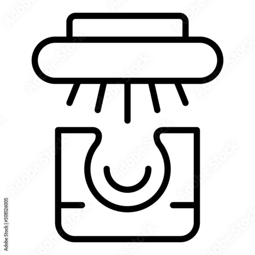 Hair epilation icon outline vector. Salon haircut. Barber beauty