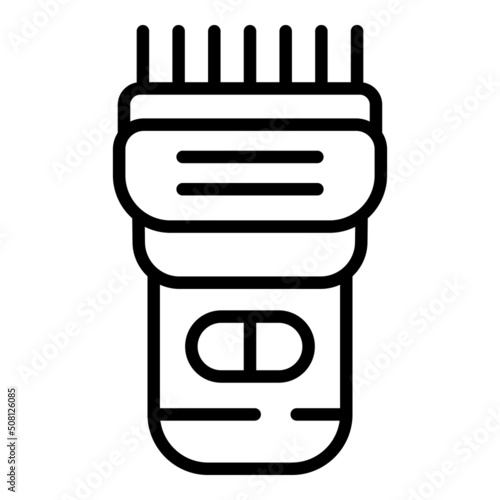 Electric razor icon outline vector. Haircut salon. Beauty cut