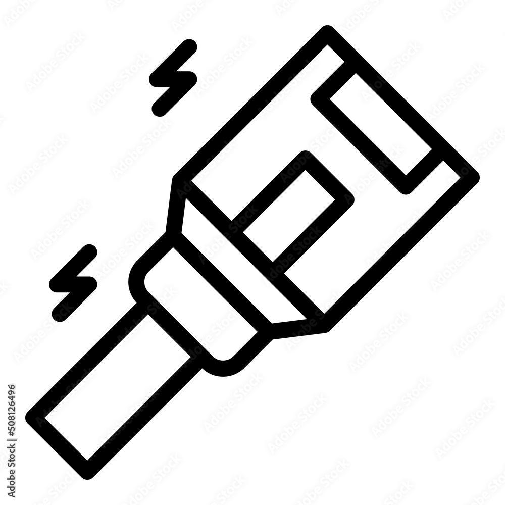 Lab cable icon outline vector. Fiber optic. Internet network Lab cable icon outline vector. Fiber optic. Internet network